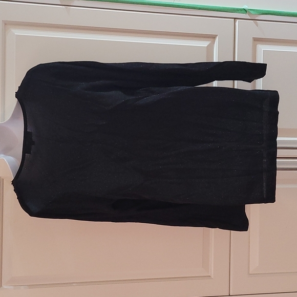 NWT Addition Elle Metallic Beaded Black Sweater Tunic X - Picture 4 of 8